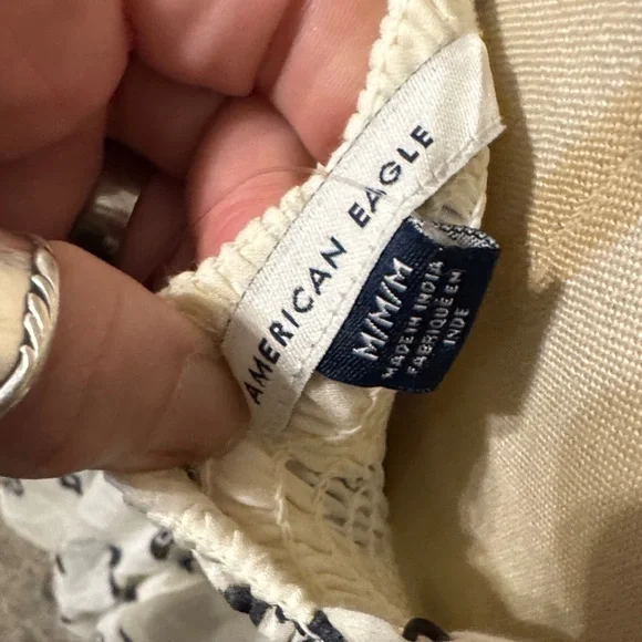 American Eagle Outfitters Monochrome Patterned Romper - Picture 8 of 8